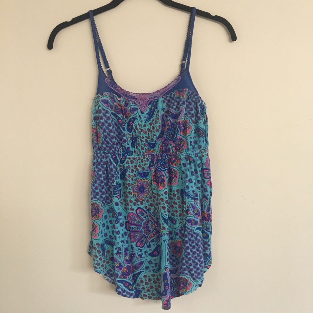 Free People Organic Design Flowy Camisole